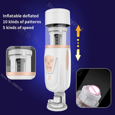 Air Bag Piston Aircraft Cup Men's Electric Clamp Suction and Insertion Sex Toys Appliance Adult Men's Sex Toys