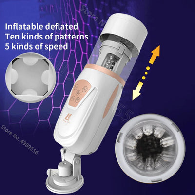 Air Bag Piston Aircraft Cup Men's Electric Clamp Suction and Insertion Sex Toys Appliance Adult Men's Sex Toys