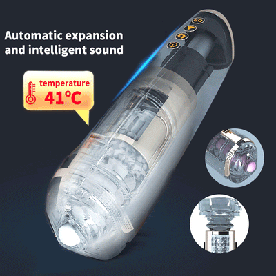 Automatic Telescopic Heating Masturbation Cup Male Masturbator Voice Oral Vaginal Design Real Pussy Suck Erotic Sex Toys for Men