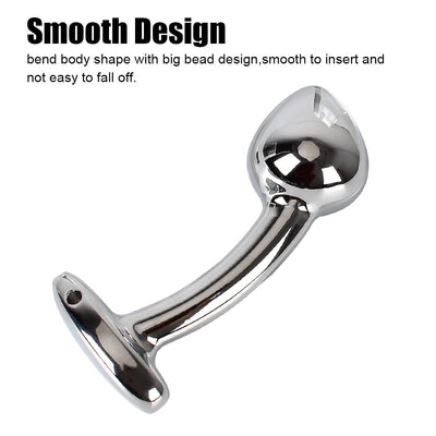 Butt Dilator Arcuate Anal Plug Prostate Massager Adult Products Aluminium Alloy Metal Dildos Sex Toys for Women Men