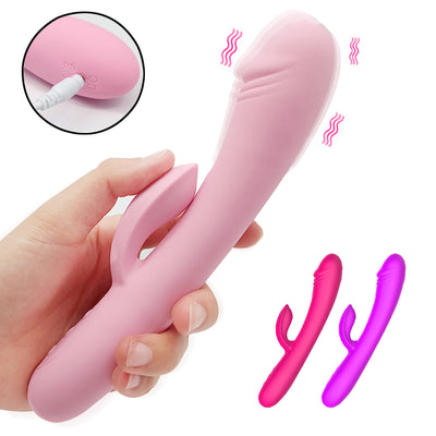 Double Rod Masturbator Sex Toy G Spot Vibrator AV Vibrators Waterproof Clitoris Stimulator Dildo Vibrator Sexy Toys for Woman 18