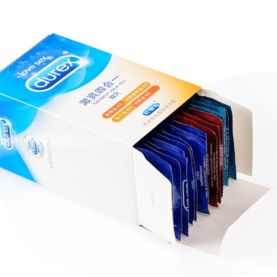 Durex Condoms Ultra Thin  Natural Latex Penis Cock Sleeve Mixed 4 Types Pleasures  Extra Lubricated Condom Sex Toys for Men