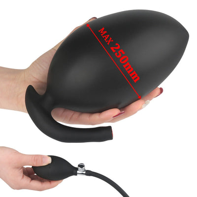 Inflatable 250MM Super Large Silicone Anus Dilator Anal Plug Dildo Pump Women Sex Toys Butt Vagina Stimulate Prostate Massage 18