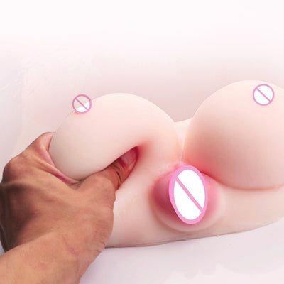 บิ๊กซิลิโคนเพศตุ๊กตาผู้ชายช่องคลอดสำหรับชาย Masturbate Realistic Shemale หี Wm ตุ๊กตาของเล่นหน้าอก SEX DOLL