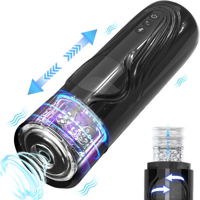 New Automatic Telescopic Rotation Male Masturbator Cup Powerful Thrusting Vacuum Electric Blowjob Masturb Sex Toys for Men 18+