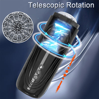 New Automatic Telescopic Rotation Male Masturbator Cup Powerful Thrusting Vacuum Electric Blowjob Masturb Sex Toys for Men 18+
