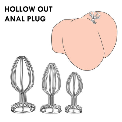 New Style Metal Anal Plug Hollow Out Butt Plug Dildo for Women Couple Masturbator Intimate Goods Anal Toys Sex Toys for Adults18