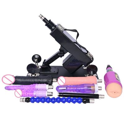 Rough Beast Sex Machine for Women Retractable Mute Machine Pumping Gun with Vagina/Blowjob/Anal Male Masturbation Cup for Couple