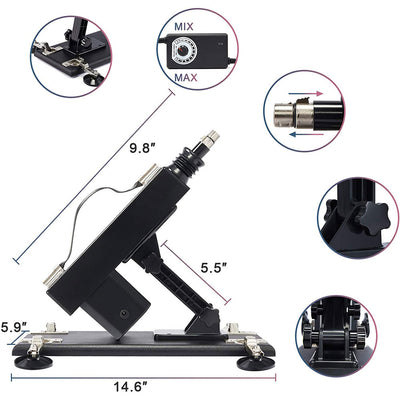 Rough Beast Sex Machine for Women Retractable Mute Machine Pumping Gun with Vagina/Blowjob/Anal Male Masturbation Cup for Couple