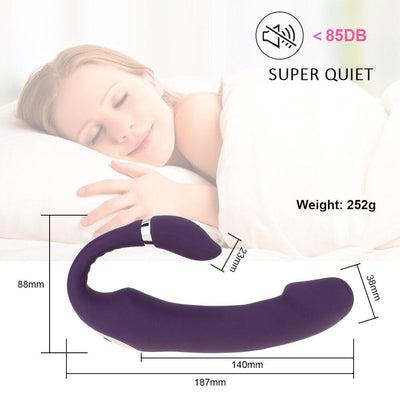 Sexo Vibrador G-spot Simular Macio Duplo-cabe?a Vibrar Brinquedos Sexuais Para Mulher Clit¡§?ris Massageador Recarreg¡§¡ével C-forma Para Divers?o Casal
