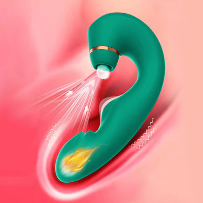 Sucking Dildo Vibrator for Women 3 IN 1 Clitoris Sucker G Spot Vagina Anus Stimulator Female Masturbator Sex Toy for Adult 18+